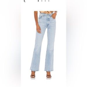 LEVIS Ribcage Flare in Tango Light SZ 25 WORN ONCE